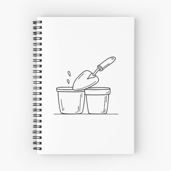 Item preview, Garden Trowel Beside Flower Pot designed and sold by rasagamastore.