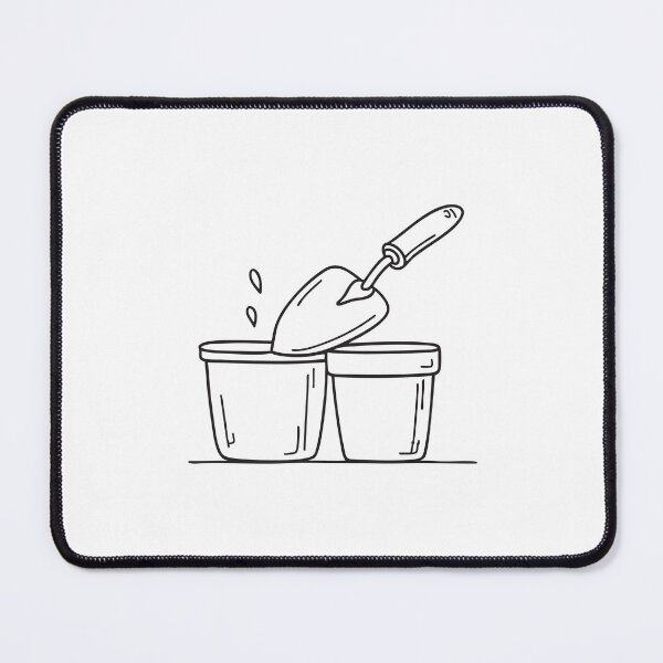Item preview, Garden Trowel Beside Flower Pot designed and sold by rasagamastore.