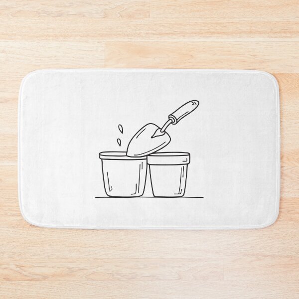 Item preview, Garden Trowel Beside Flower Pot designed and sold by rasagamastore.