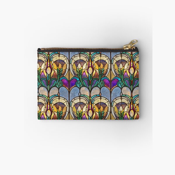 Item preview, Art Deco Towers Geometric Stained Glass Photo Texture designed and sold by DigitaICraft.