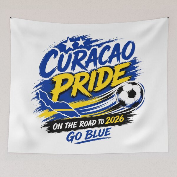 Item preview, Curacao 2026 Football Pride Design designed and sold by RedCircleArt.