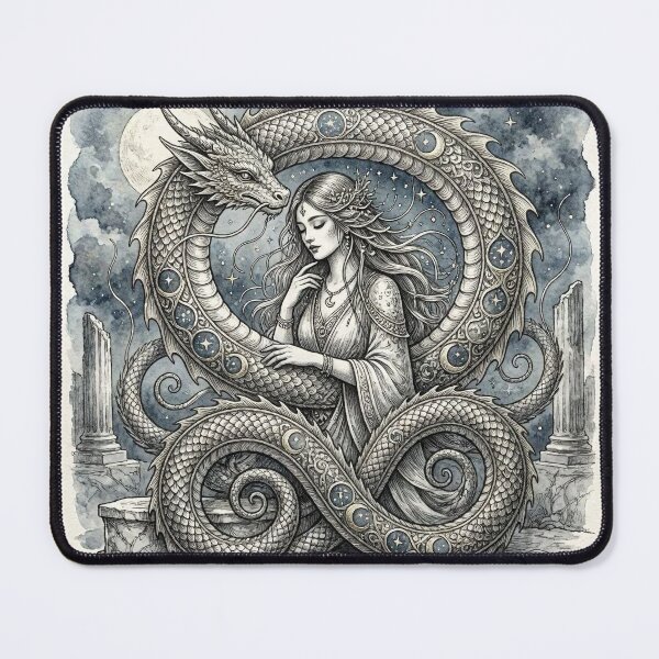 Item preview, Moon Dragon's Embrace designed and sold by Roberta Calabrese.