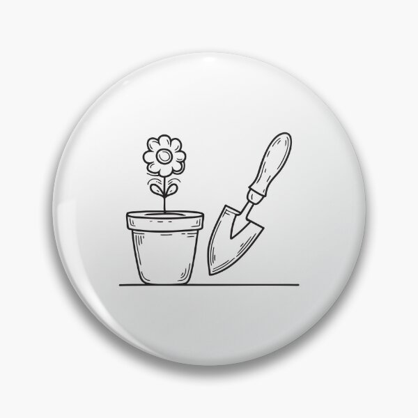 Item preview, Hand Trowel Near Flower Pot designed and sold by rasagamastore.