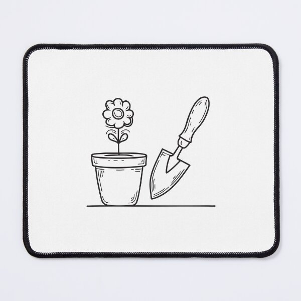 Item preview, Hand Trowel Near Flower Pot designed and sold by rasagamastore.