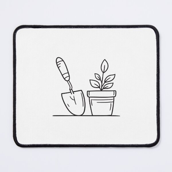 Item preview, Gardening Trowel Beside Potted Plant designed and sold by rasagamastore.