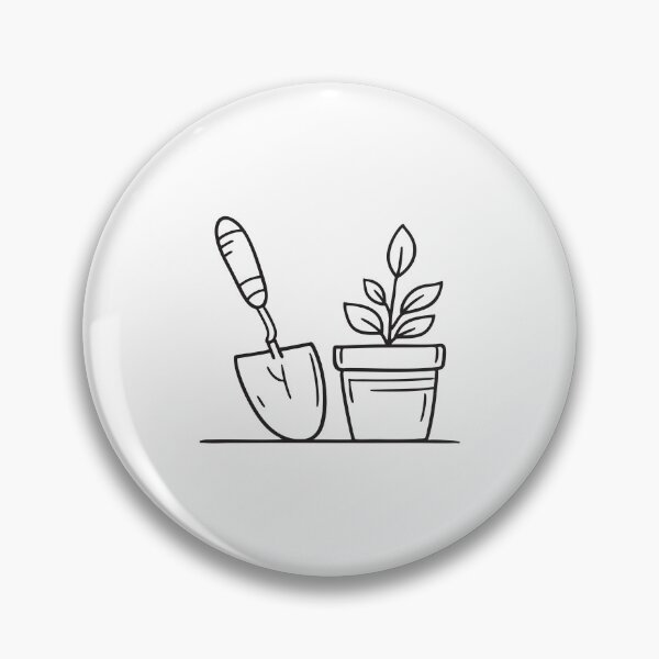 Item preview, Gardening Trowel Beside Potted Plant designed and sold by rasagamastore.