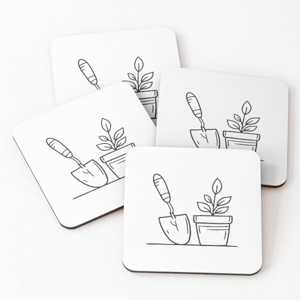 Item preview, Gardening Trowel Beside Potted Plant designed and sold by rasagamastore.