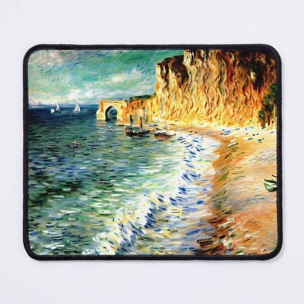 Item preview, Morning at Étretat: Impression of Cliffs, Sea, and Coastal Light  designed and sold by artdesignsnow.