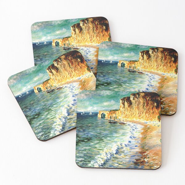 Item preview, Morning at Étretat: Impression of Cliffs, Sea, and Coastal Light  designed and sold by artdesignsnow.