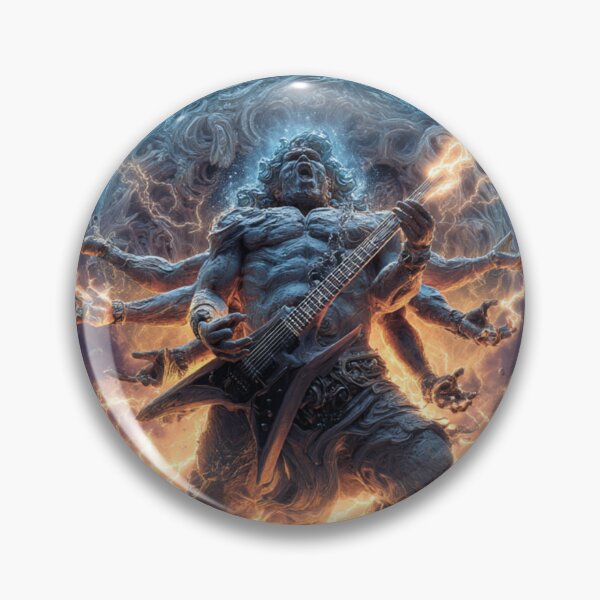 Item preview,   Rock Deity Almighty Cosmic Bold Universe Art — Bold Epic Music Print designed and sold by CosmicRockArt.