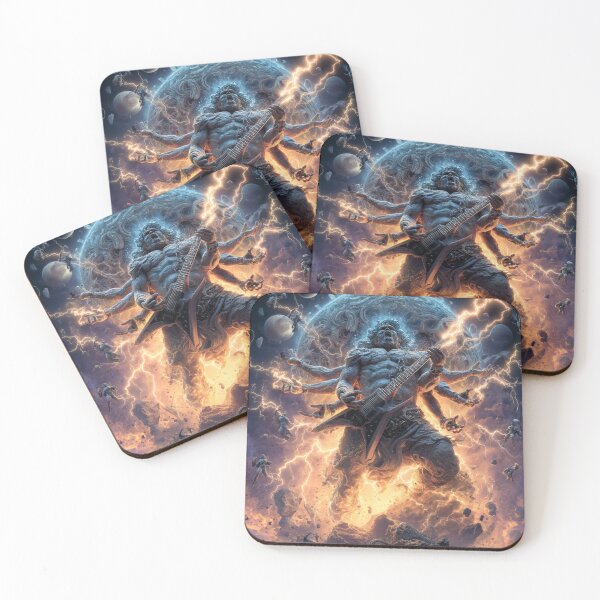 Item preview,   Rock Deity Almighty Cosmic Bold Universe Art — Bold Epic Music Print designed and sold by CosmicRockArt.