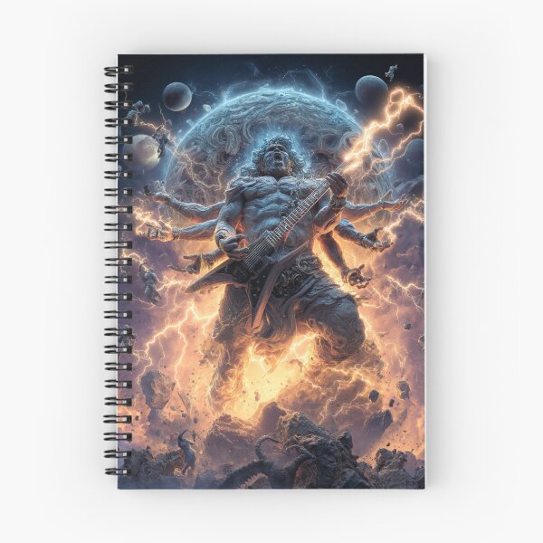 Item preview,   Rock Deity Almighty Cosmic Bold Universe Art — Bold Epic Music Print designed and sold by CosmicRockArt.