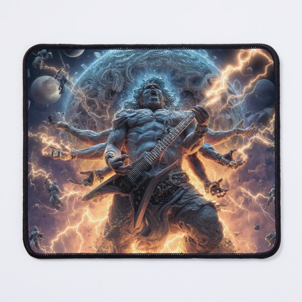 Item preview,   Rock Deity Almighty Cosmic Bold Universe Art — Bold Epic Music Print designed and sold by CosmicRockArt.