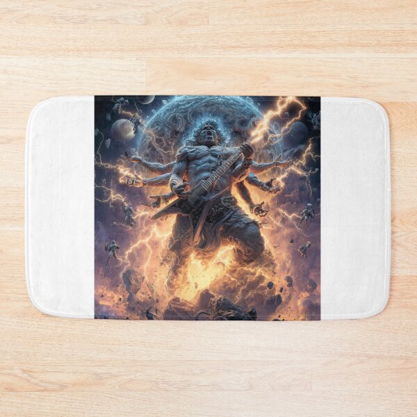 Item preview,   Rock Deity Almighty Cosmic Bold Universe Art — Bold Epic Music Print designed and sold by CosmicRockArt.