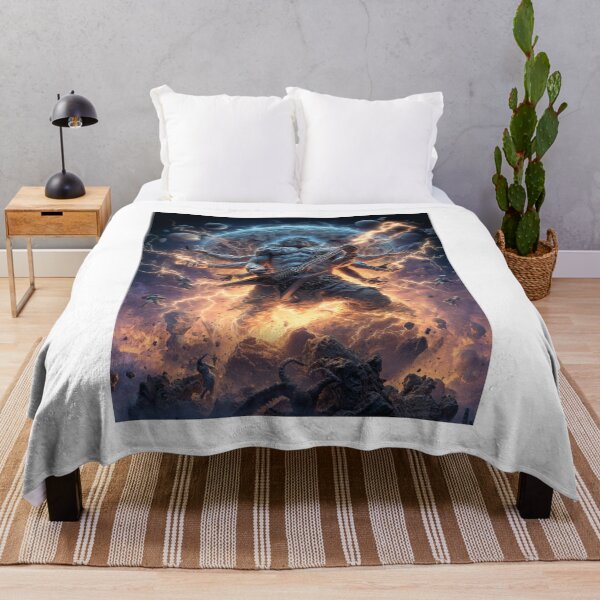 Item preview,   Rock Deity Almighty Cosmic Bold Universe Art — Bold Epic Music Print designed and sold by CosmicRockArt.