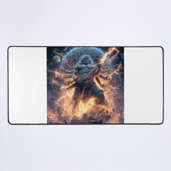Item preview,   Rock Deity Almighty Cosmic Bold Universe Art — Bold Epic Music Print designed and sold by CosmicRockArt.