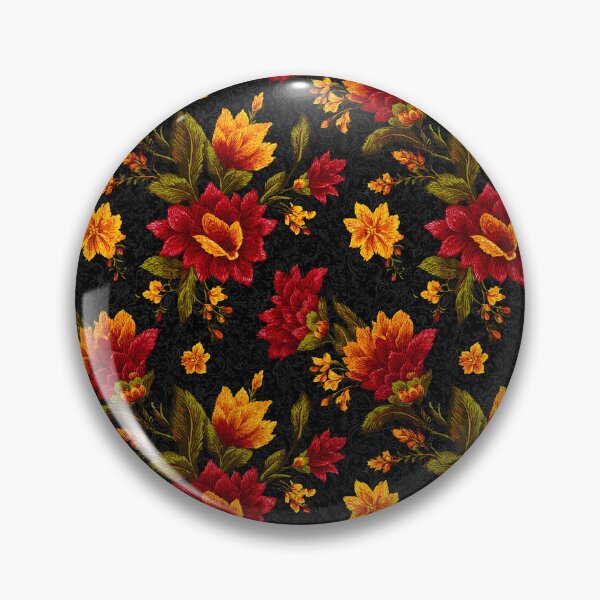 Item preview, Baroque Red And Orange Floral Pattern With Damask designed and sold by igraphixart.