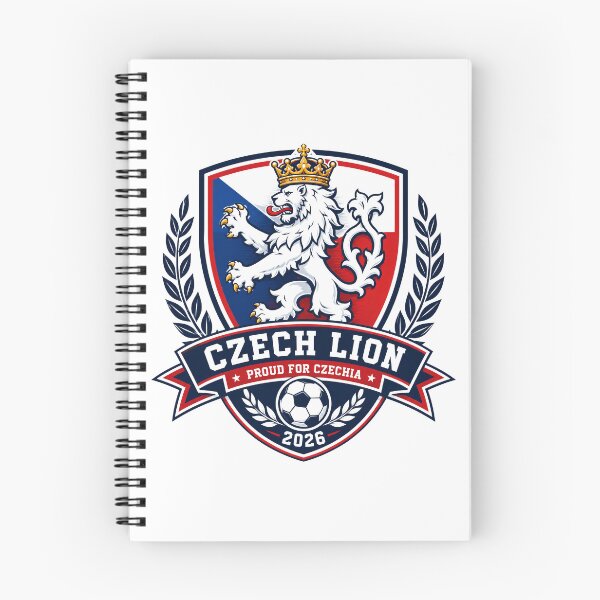 Item preview, Czechia 2026 Lion Football Crest designed and sold by RedCircleArt.