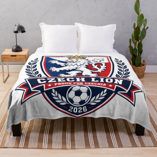 Item preview, Czechia 2026 Lion Football Crest designed and sold by RedCircleArt.