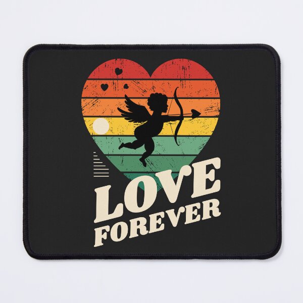 Item preview, Love Forever – Retro Cupid Heart Sunset designed and sold by Skryp-art.