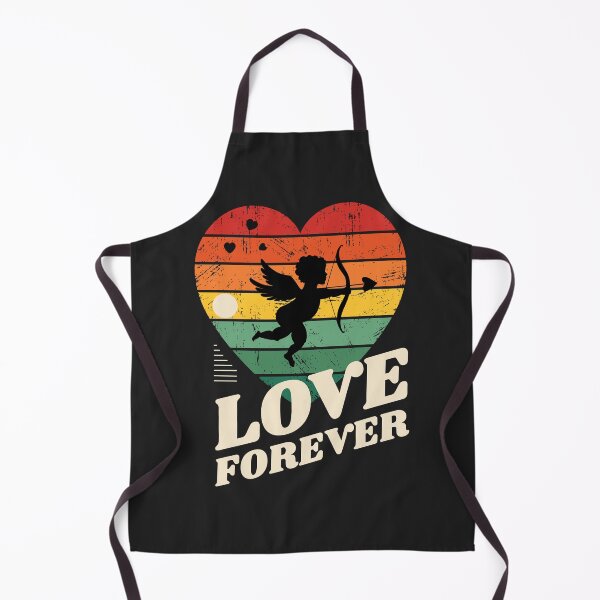 Item preview, Love Forever – Retro Cupid Heart Sunset designed and sold by Skryp-art.