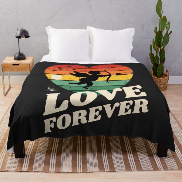 Item preview, Love Forever – Retro Cupid Heart Sunset designed and sold by Skryp-art.