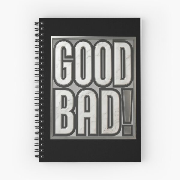 Item preview, Good Bad Marble Typography 3D Bold Statement Metal Frame Art designed and sold by WormJ.