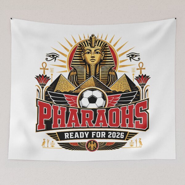 Item preview, Egypt 2026 Pharaohs Football Crest designed and sold by RedCircleArt.