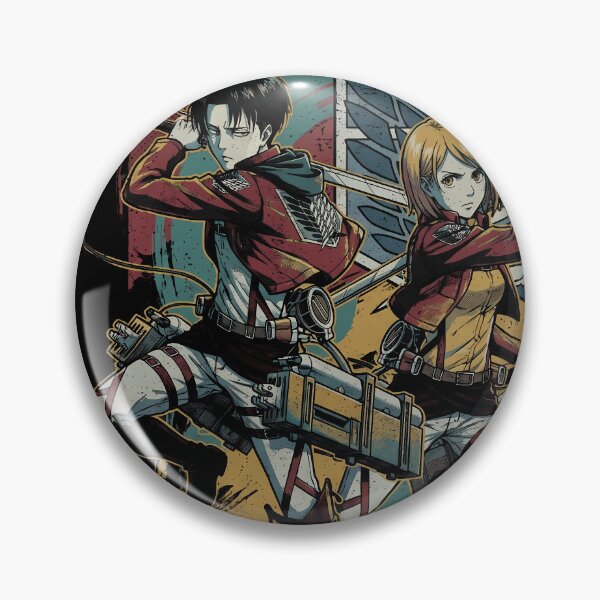 Item preview, Attack on Titan Levi and Petra Survey Corps Anime Shirt designed and sold by Senpaiwaves.