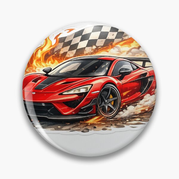 Item preview, Blazing Speed – Red Sports Car Racing Sticker designed and sold by Ishratparween11.