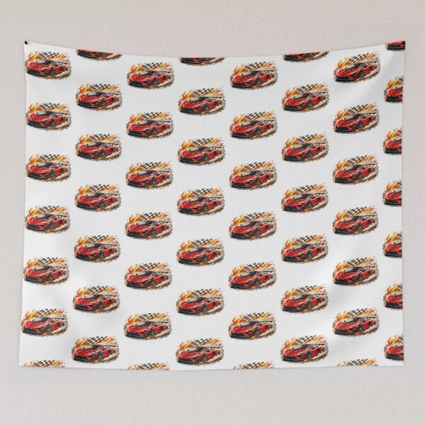 Item preview, Blazing Speed – Red Sports Car Racing Sticker designed and sold by Ishratparween11.