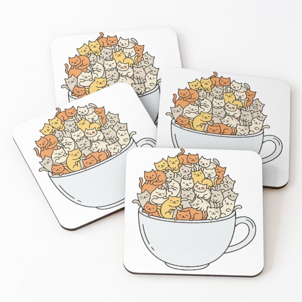 Item preview, Teacup full of cute cats  designed and sold by monkeytee.