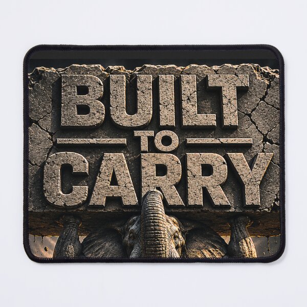 Item preview, Solo Founder Built To Carry Elephant Brutalist Art Print designed and sold by SavannaStrikes.