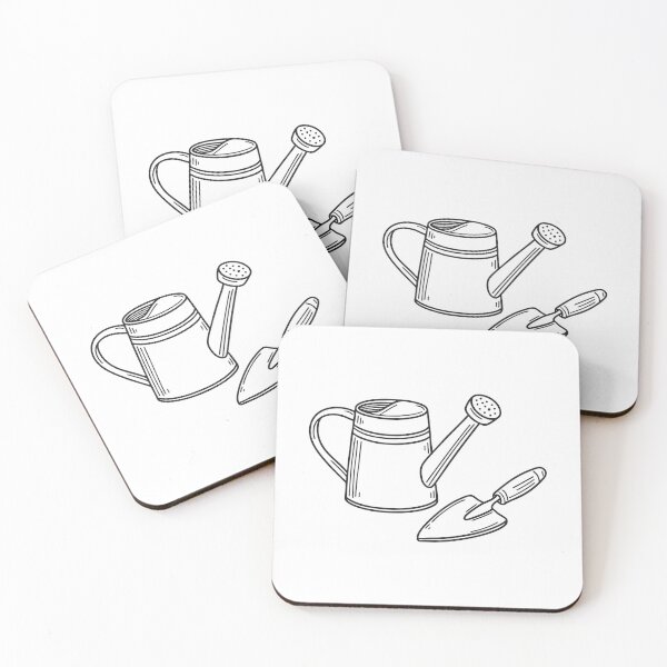Item preview, Watering Can Next to Garden Trowel designed and sold by rasagamastore.