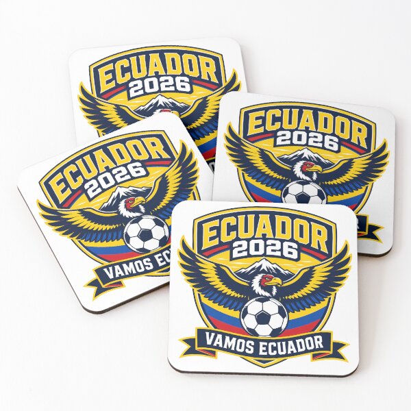 Item preview, Ecuador 2026 Eagle Football Crest designed and sold by RedCircleArt.