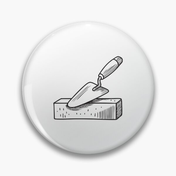 Item preview, Hand Trowel Propped on Brick Step designed and sold by rasagamastore.