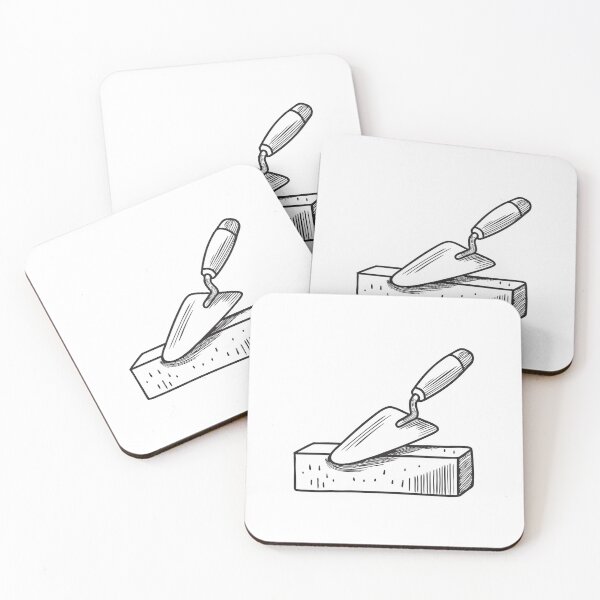 Item preview, Hand Trowel Propped on Brick Step designed and sold by rasagamastore.