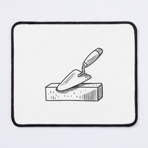 Item preview, Hand Trowel Propped on Brick Step designed and sold by rasagamastore.