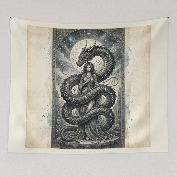 Item preview, Moon Dragon's Embrace designed and sold by Roberta Calabrese.