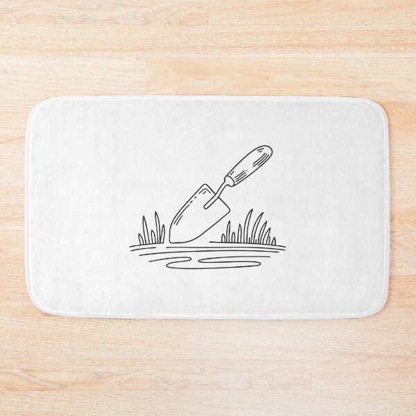 Item preview, Trimmed Grass Beside Garden Trowel designed and sold by rasagamastore.