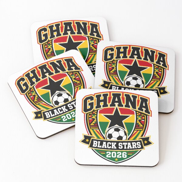Item preview, Ghana 2026 Black Stars Football Crest designed and sold by RedCircleArt.