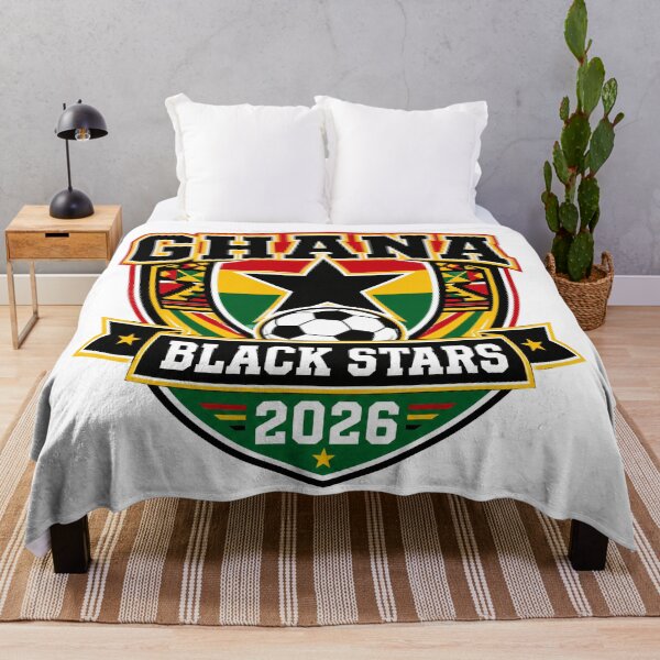 Item preview, Ghana 2026 Black Stars Football Crest designed and sold by RedCircleArt.