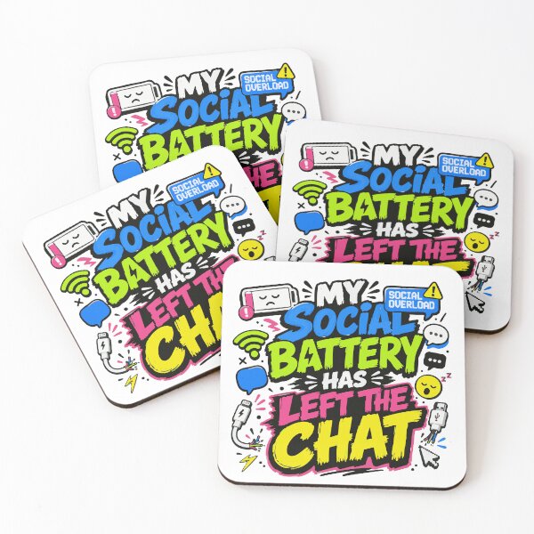 Item preview, My Social Battery Has Left The Chat Funny Introvert Social Anxiety designed and sold by Pepeartshop.