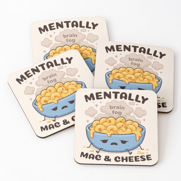 Item preview, Mentally Mac & Cheese Cute Kawaii Pasta Bowl Funny Comfort Food Meme designed and sold by Skryp-art.