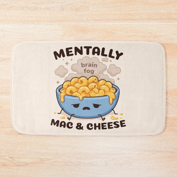 Item preview, Mentally Mac & Cheese Cute Kawaii Pasta Bowl Funny Comfort Food Meme designed and sold by Skryp-art.