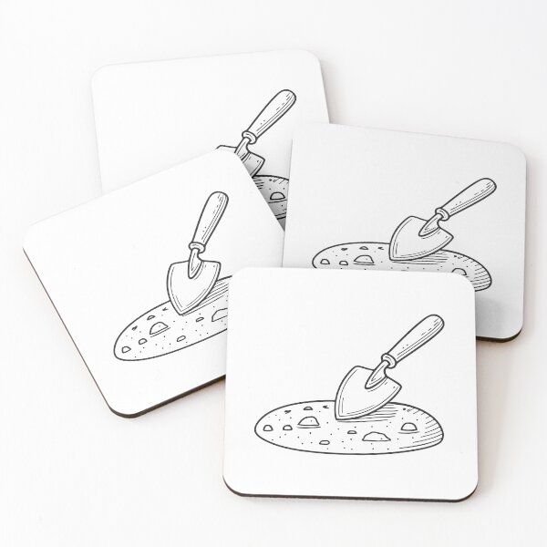 Item preview, Trowel Resting Over Dry Ground designed and sold by rasagamastore.