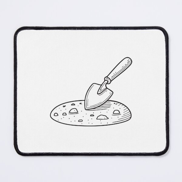 Item preview, Trowel Resting Over Dry Ground designed and sold by rasagamastore.