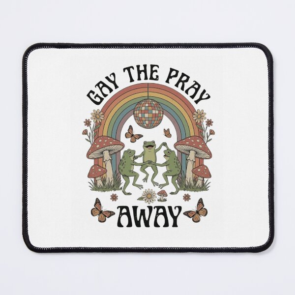 Item preview, Gay The Pray Away Retro Dancing Frogs LGBTQ Pride Vintage designed and sold by haitrieuic96.