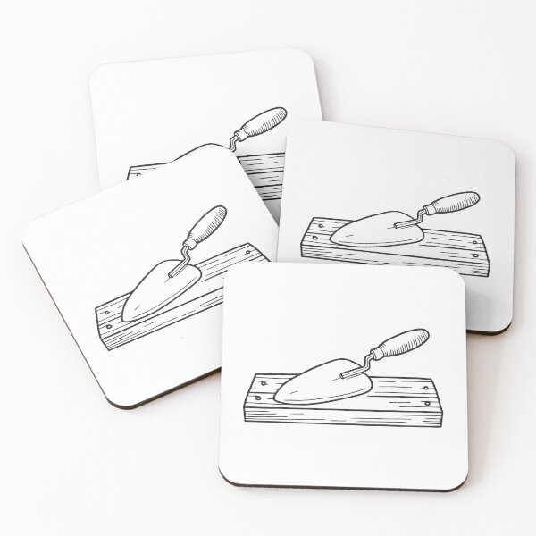 Item preview, Trowel Resting on Wooden Plank designed and sold by rasagamastore.