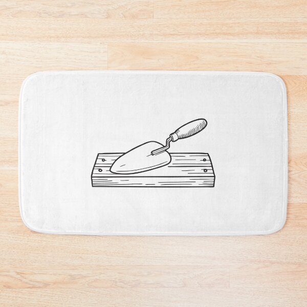 Item preview, Trowel Resting on Wooden Plank designed and sold by rasagamastore.
